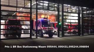 Prio 1 BR Bos Stationsweg Maarn 095444 095431 Brandweer MaarnMaarsbergen [upl. by Joel819]