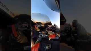 Aprilia Rsv4 vs BMW s1000RR 320kmh  Audible from more than 1km [upl. by Erodaeht838]