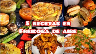 5 RECETAS EN FREIDORA DE AIRE 😋 [upl. by Benedict]