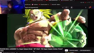 OH MY GOSH BROLY  DRAGON BALL LEGENDS LF LSSJ BROLY REACTION [upl. by Nnaihs]