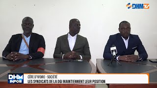 Les syndicats de la DGI maintiennent leur position [upl. by Fifi]