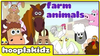 Preschool Activity  Learn About Farm Animals  HooplaKidz [upl. by Earehs]