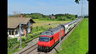 SBB CFF FFS Re 460 050 com IR 75  Rickenbach Attikon [upl. by Thayne]