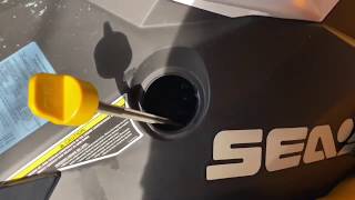 SeaDoo Spark 900 ACE Rotax engine oil change [upl. by Liag]