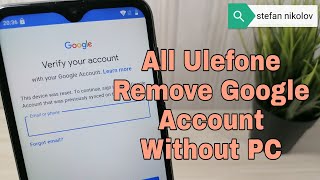 All Ulefone Android 10 Remove Google Account Bypass FRP Without PC [upl. by Joseph535]