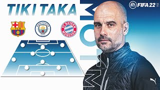 COME RICREARE IL TIKI TAKA DI GUARDIOLA IN FIFA 22 ULTIMATE TEAM  GUIDA ALLE TATTICHE amp GAMEPLAY [upl. by Dania]