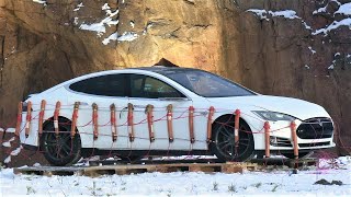 Exploding Broken Down Tesla Model S [upl. by Kenwrick210]