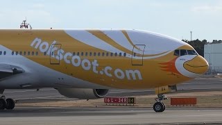 NokScoot Boeing 777200ER HSXBA Landing at NRT 34R [upl. by Riegel580]