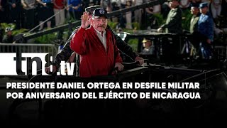 Presidente Daniel Ortega en acto por Desfile Militar «Están marchando nuestros héroes» [upl. by Solahcin]