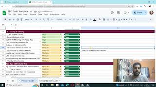 SEO Audit Template For Free  Video is in Hindi [upl. by Kalila911]