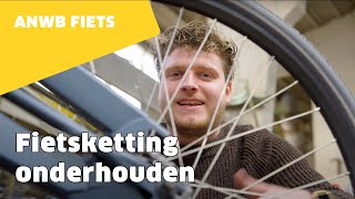 Hoe moet je een fietsketting smeren en opspannen  ANWB Fiets [upl. by Lenni]