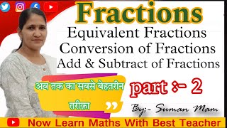 Fractions part 2 Class 4 maths education mathslearning fractions mathematics class4th [upl. by Madson84]