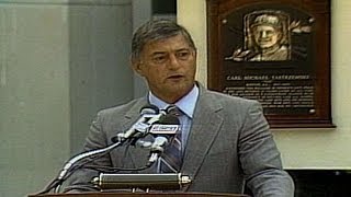 Yastrzemski delivers Hall of Fame induction speech [upl. by Sik]