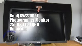 BenQ SW2700PT Photographer Monitor 2560 x 1440 QHD Unboxing [upl. by Notsirb]