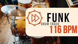 116 BPM  Funk Rock Drum Beat  Backing Track 22 [upl. by Nelg]