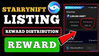 😱 Starrynift Airdrop Claim Reward StarryNift Listing Update 🤑 StarryNift Price Prediction💲 [upl. by Iadam]