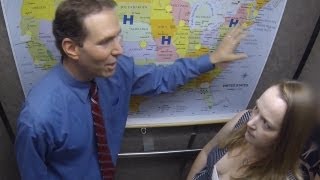 ELEVATOR WEATHERMAN PRANK Positively Pranked [upl. by Esenej]