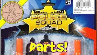 Police Squad Suction Cup Toy Dart Gun Set [upl. by Oirasec]