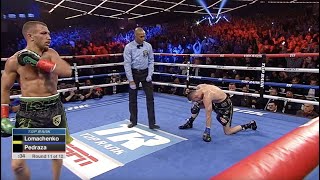 ON THIS DAY VASILIY LOMACHENKO DROPS JOSE PEDRAZA TWICE TO UNIFY 135LB DIVISION FIGHT HIGHLIGHTS [upl. by Adnawed]