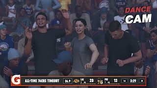 NBA 2K25 Gameplay ALLTime Lakers vs ALLTime 76ers  Xbox Series X 4K60FPS [upl. by Ebner2]