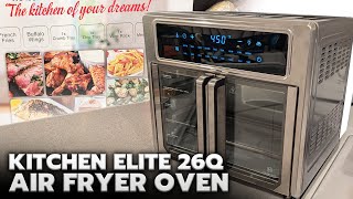 Kitchen Elite 26 Quart Air Fryer Oven Review [upl. by Eilama91]