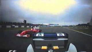 Montoya vs Schumacher Silverstone 2002 [upl. by Novla]