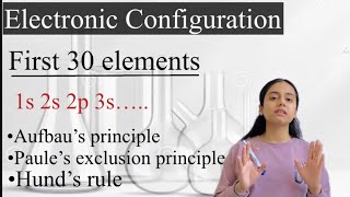 Electronic Configuration for first 30 elements  Chemistry [upl. by Yim]