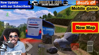 First Look New map Released Drivers Jobs Online Simulator with our subscribers Telugu Gamer World [upl. by Etteiluj]