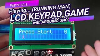 Playing LCD Keypad Game with Arduino Running Man [upl. by Broderic]