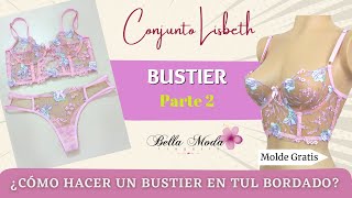 ¿CÓMO HACER UN BUSTIER PASO A PASO DIY  MOLDES GRATIS [upl. by Alaecim]