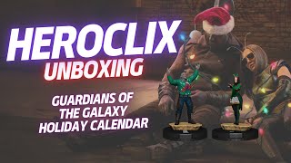 HeroClix Unboxing  The Guardians of the Galaxy Holiday Calendar [upl. by Oiludbo]