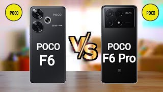 Poco F6 5G vs Poco F6 Pro 5G [upl. by Susejedairam]