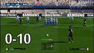 PES 2017  Deportivo vs Real Madrid 010  Free Kick Goal amp Full Match  Gameplay PC [upl. by Adolfo]