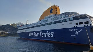 BLUE STAR MYCONOS ταξιδι ΠειραιάςΕυδηλος Ικαρία [upl. by Furlong]