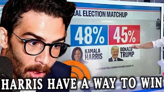 Harris Leads By 3 Points In Labor Day Polls  Hasanabi Reacts [upl. by Baun]