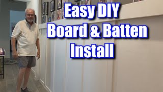 Easy Board and Batten Wall Paneling [upl. by Tenner]