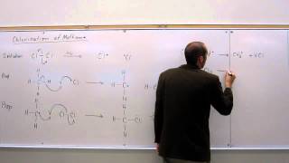 Organic Mechanism  Radical Chlorination of Methane 001 [upl. by Allsun]