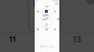 How to Write Notes on Calendar S23 Ultra S PEN FEATURE SPEN s23ultra s23ultracamera [upl. by Zzahc]