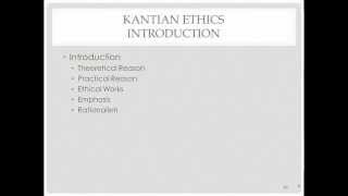 Intro to Kantian Ethics [upl. by Saref350]