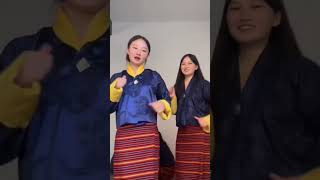 Beautiful Bhutanese Girls in new dzongkha song bhutantiktok dance bhutaneseculture bhutan [upl. by Oleusnoc127]