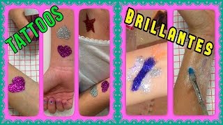 HAZ TATUAJES BRILLANTES TEMPORALES TATUAJES PARA NIÑAS [upl. by Yttam857]