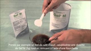 GelM  Poudre épaississante pour préparations alimentaires et boissons  Tonusline [upl. by Marillin173]