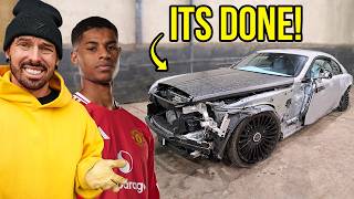 I REBUILT MARCUS RASHFORDS WRECKED ROLLS ROYCE [upl. by Lexy]