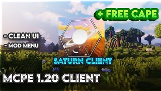 This MCPE client is A MUST USE 😮  Saturn Client for MCPE 120 [upl. by Ecnedac]