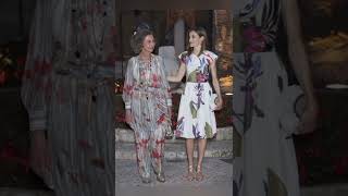 Queen letizia with queen Sofia of Spain trending fashion spainfashion [upl. by Htebaras480]