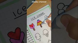 asmr coloring colors drawing statisfying relaxing art icecream youtubeshorts [upl. by Norod]