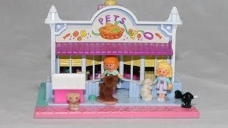 Polly Pocket Pet Shop Mattel Bluebird Toy Collection 1993 Review [upl. by Yate]