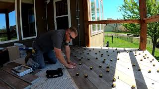 Porcelain Paver Deck Install Using EZ Click 2 Leveling Spacers [upl. by Nat]