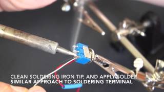 Soldering 101  6 Soldering a Wire to a Terminal [upl. by Whiteley]