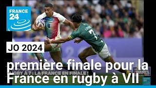 JO 2024  première finale olympique pour la France en rugby à VII • FRANCE 24 [upl. by Akimrehs]